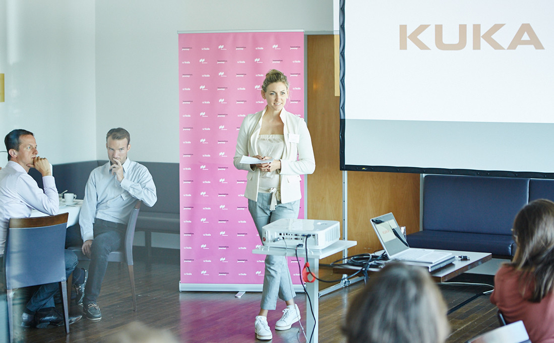 Dr. Susanne Goehl, Head of Business Development Messe München, at the joint kick-off.